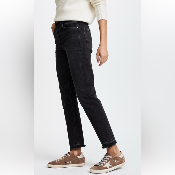 Agolde Jamie High Rise Grey Jean - Picture 3 of 9